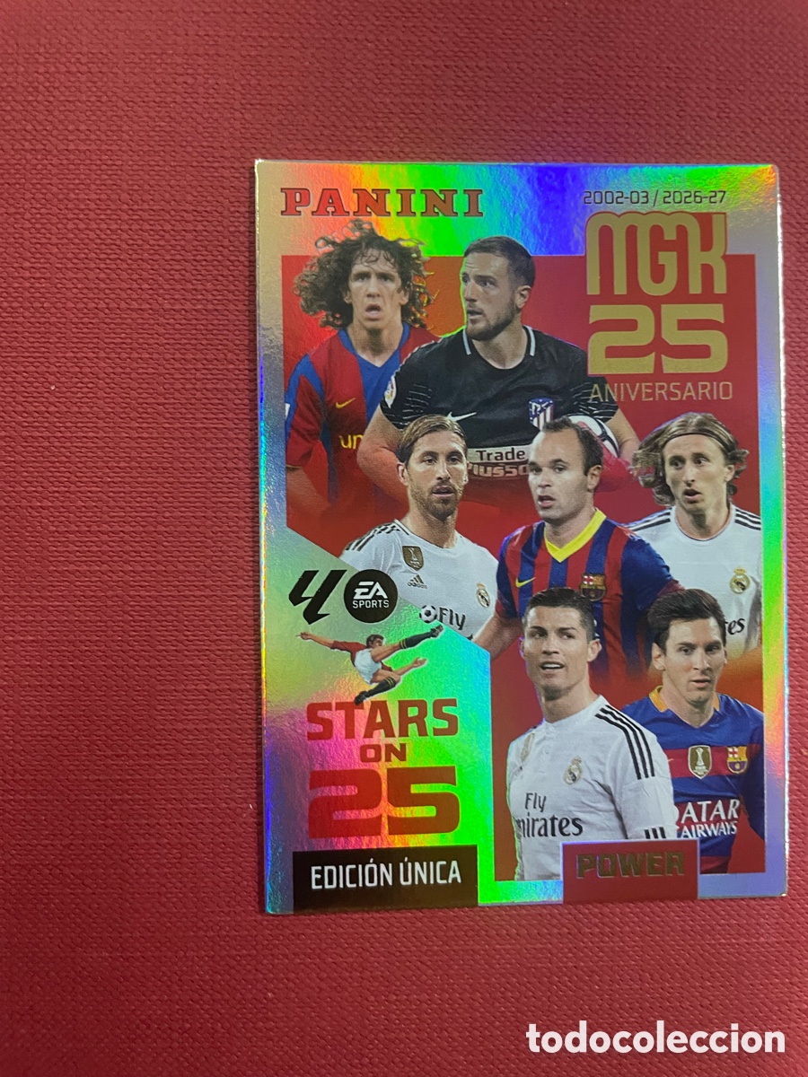 Cromos de f&uacute;tbol: Megacracks 2026/27 P 425 Collage Ronaldo - Messi Stars On 25 Power Edicion Especial
