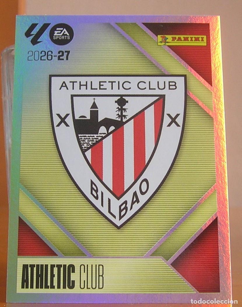 Cromos de f&uacute;tbol: EDICIONES ESTE 2026-2027 26 27 N&ordm; 1 ESCUDO (ATHLETIC CLUB) SIN PEGAR
