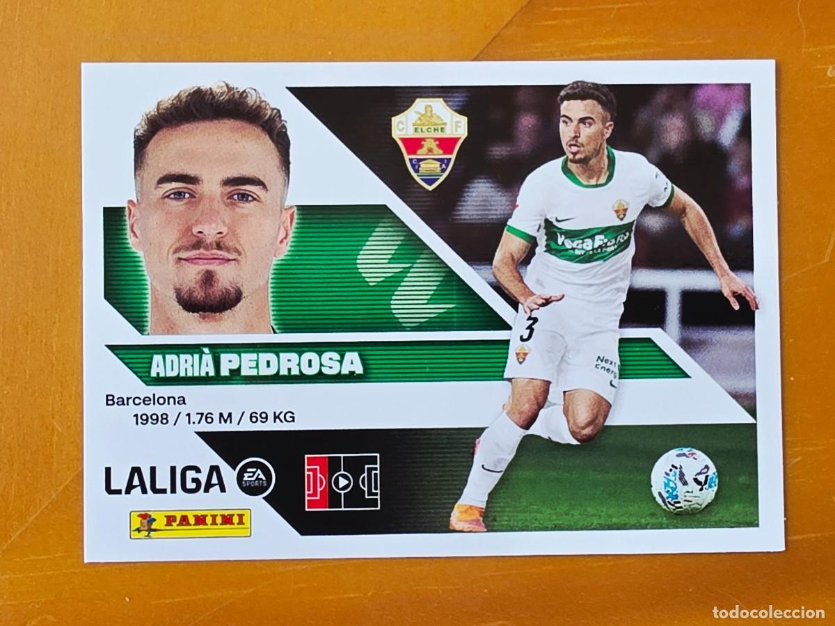 Cromos de f&uacute;tbol: 9A Adri&agrave; Pedrosa, Elche CF, Panini Ediciones Liga Este 2026 2027 26 27 sin pegar