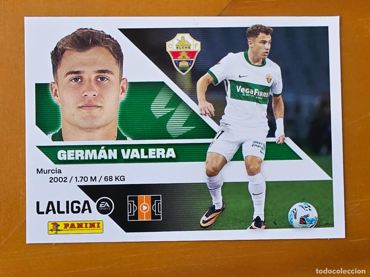 Cromos de f&uacute;tbol: 10 Germ&aacute;n Valera, Elche CF, Panini Ediciones Liga Este 2026 2027 26 27 sin pegar