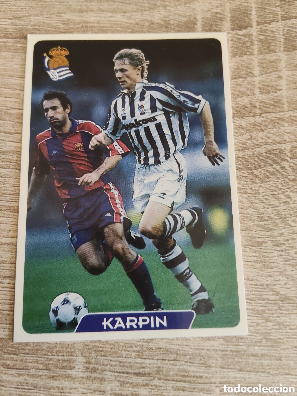 Cromos de Futebol: Mundicromo las fichas de la liga 1995 1996 95 96 192 Karpin Real Sociedad