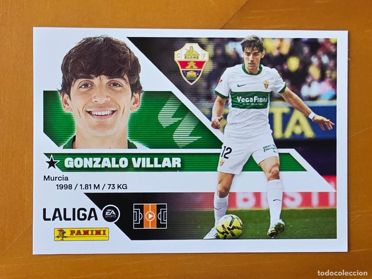 Cromos de f&uacute;tbol: 12 Gonzalo Villar, Elche CF, Panini Ediciones Liga Este 2026 2027 26 27 sin pegar