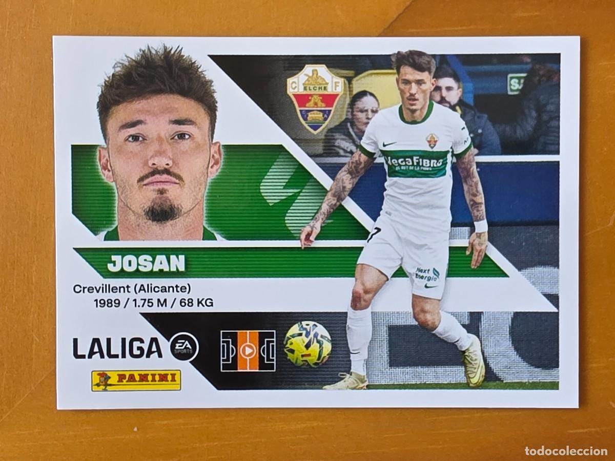 Cromos de f&uacute;tbol: 15 Josan, Elche CF, Panini Ediciones Liga Este 2026 2027 26 27 sin pegar