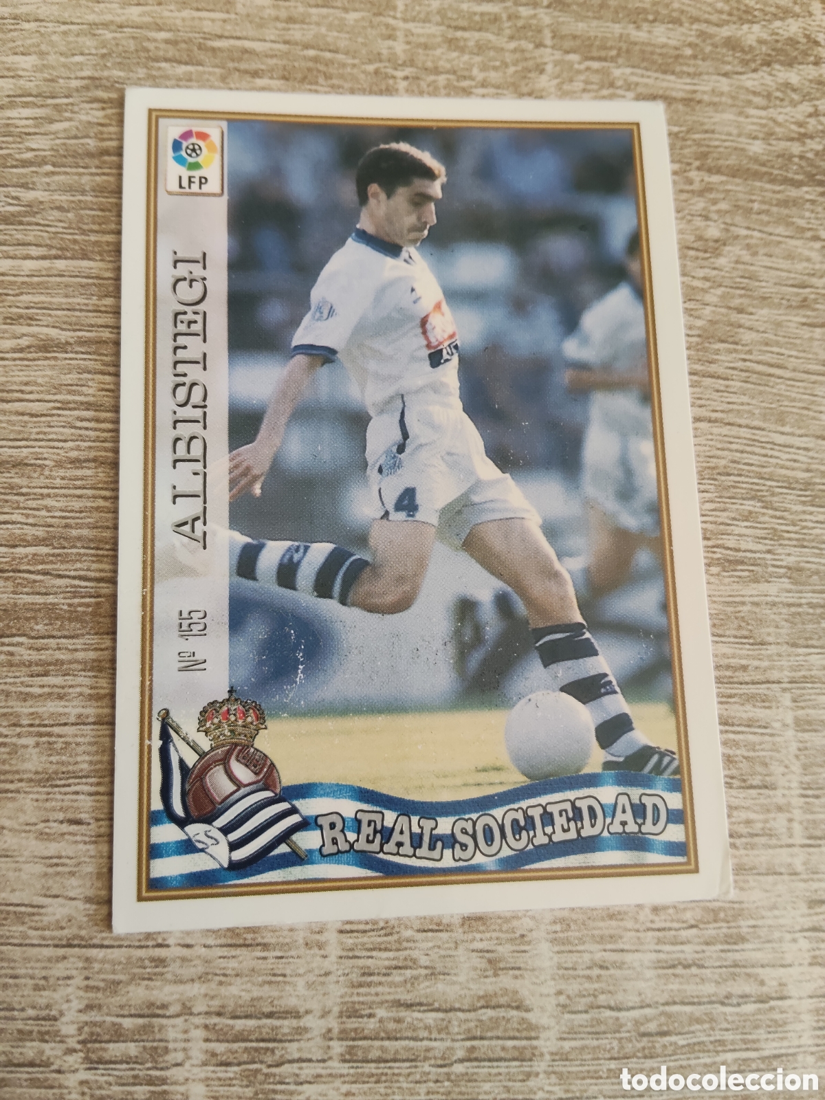 Fu&szlig;ball-Sticker: Mundicromo las fichas de la liga 1997 1998 97 98 155 Albistegui Real Sociedad