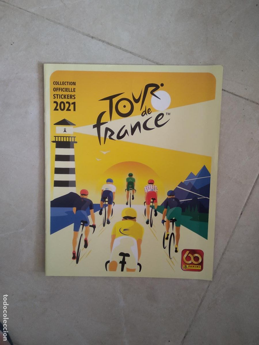 Cromos de f&uacute;tbol: PORTADA Y CONTRAPORTADA ALBUM CROMO TOUR DE FRANCE 2021