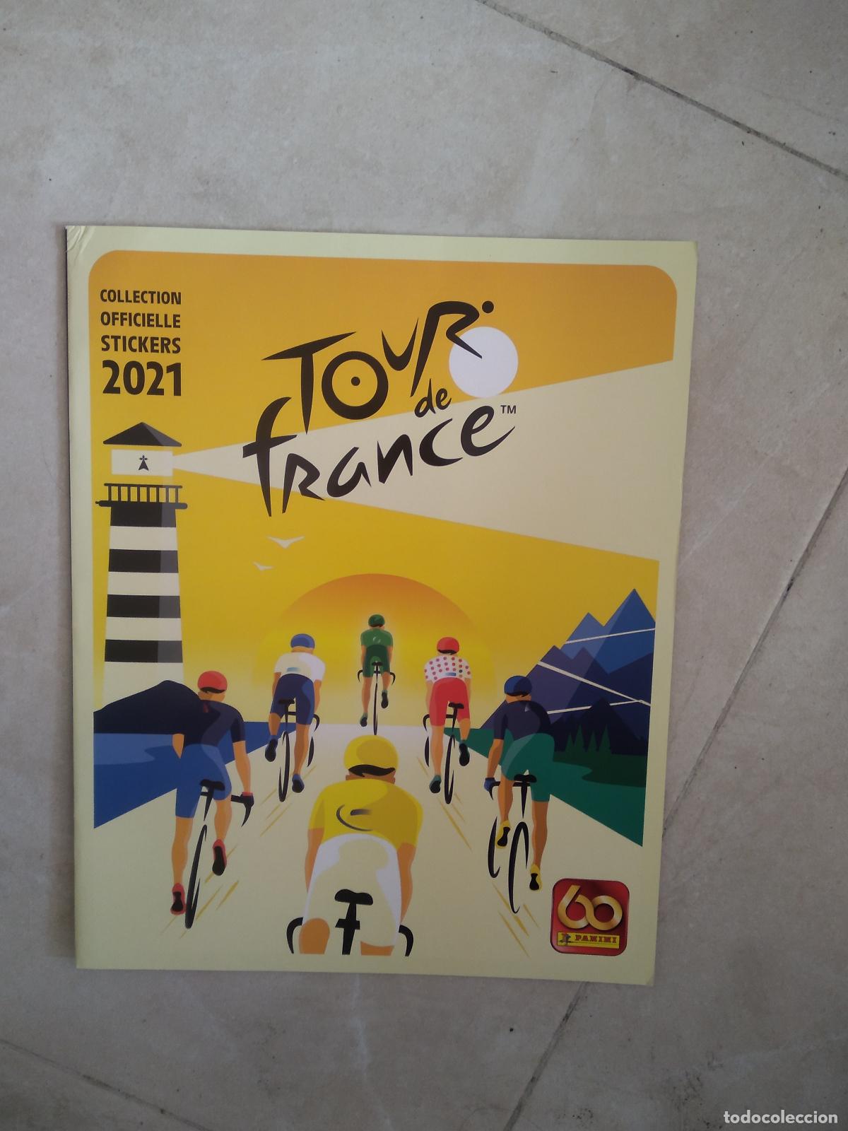 Cromos de f&uacute;tbol: PORTADA Y CONTRAPORTADA ALBUM CROMO TOUR DE FRANCE 2021