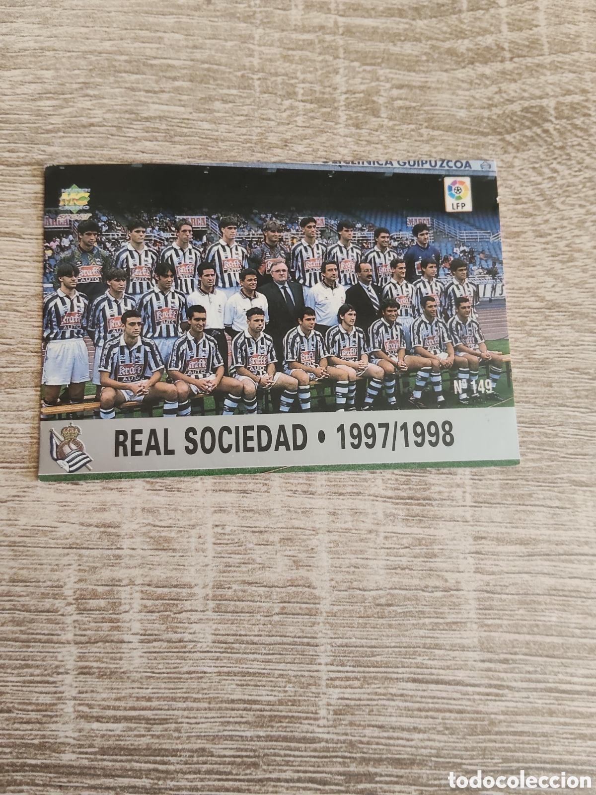 Cromos de f&uacute;tbol: Mundicromo las fichas de la liga 1997 1998 97 98 149 plantilla Real Sociedad