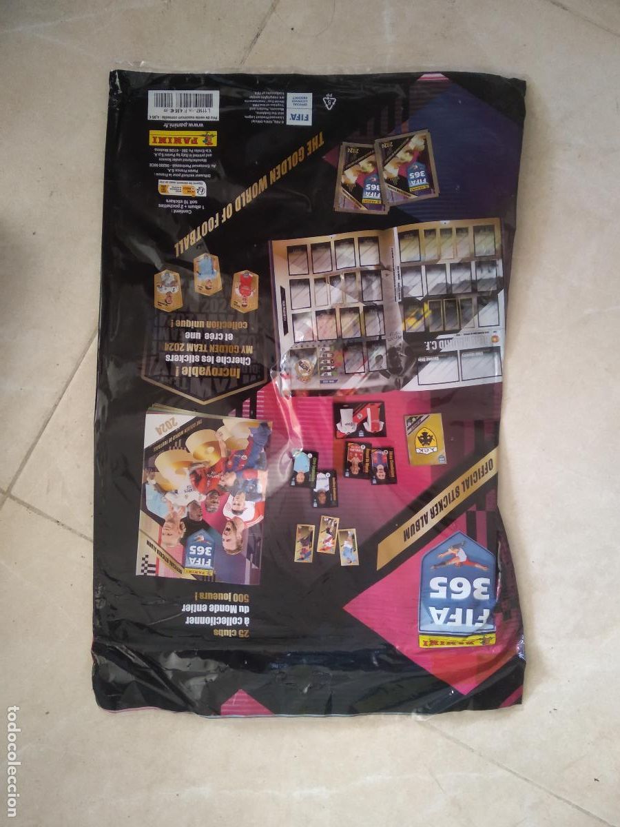 Cromos de f&uacute;tbol: BOLSA SOBRE VACIO GRANDE PARA ALBUM CROMO FUTBOL PANINI ADRENALYN FIFA 365 2024