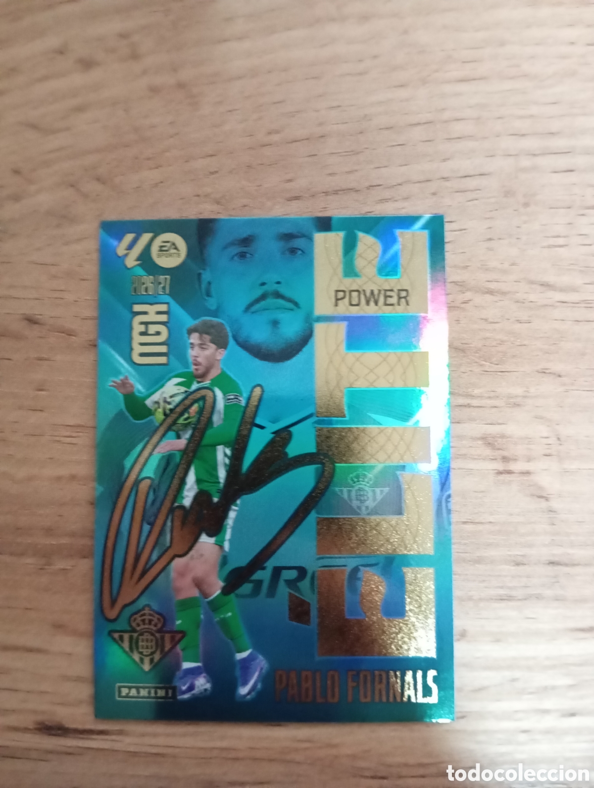 Cromos de f&uacute;tbol: 14P PABLO FORNALS ELITE POWER PANINI MEGACRACKS 26 27