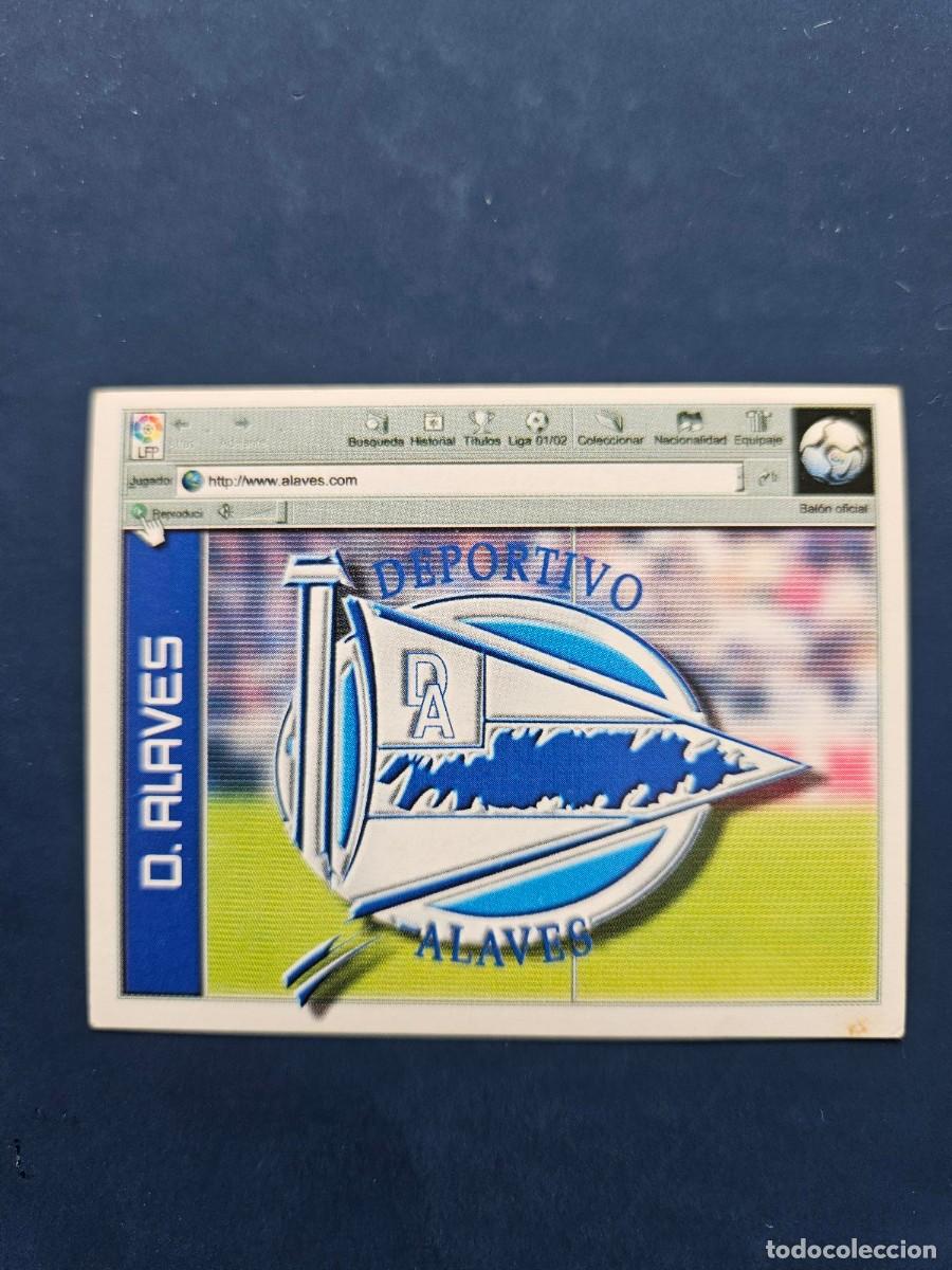 Cromos de f&uacute;tbol: ESCUDO ALAVES LIGA ESTE 01 02 2001 2002 SIN PEGAR NUNCA PEGADO