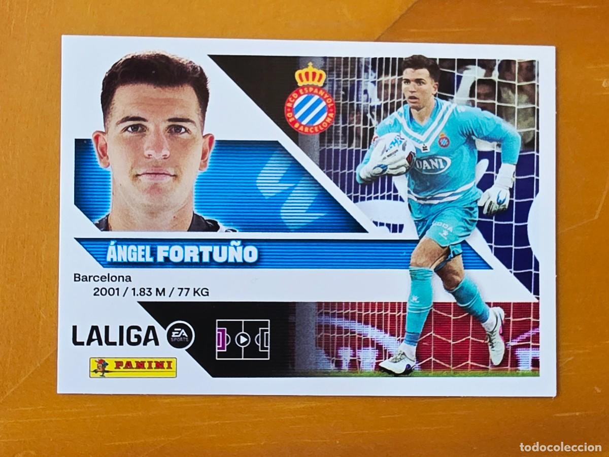 Cromos de f&uacute;tbol: 4 &Aacute;ngel Fortu&ntilde;o, RCD Espanyol, Panini Ediciones Liga Este 2026 2027 26 27 sin pegar