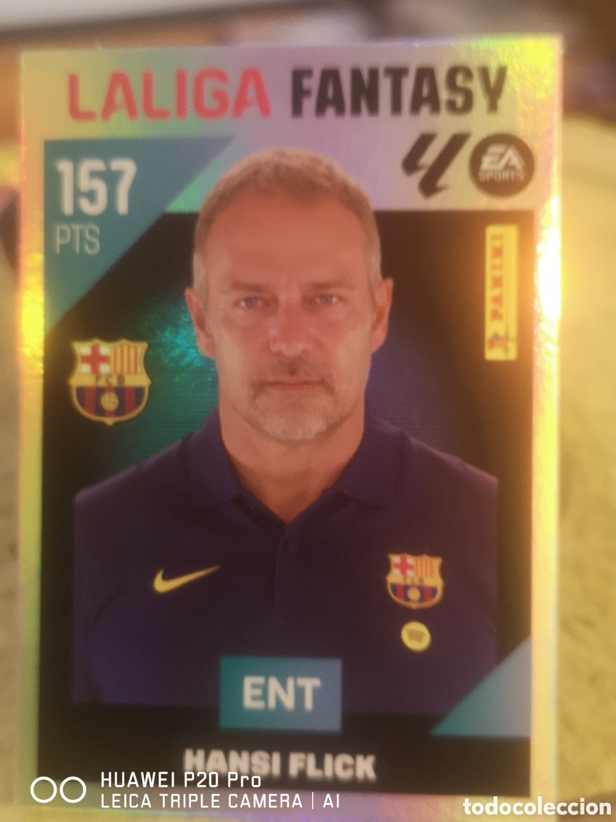 Cromos de f&uacute;tbol: LIGA ESTE 2026 2027 26 27 LALIGA FANTASY 1 HANSI FLICK BARCELONA