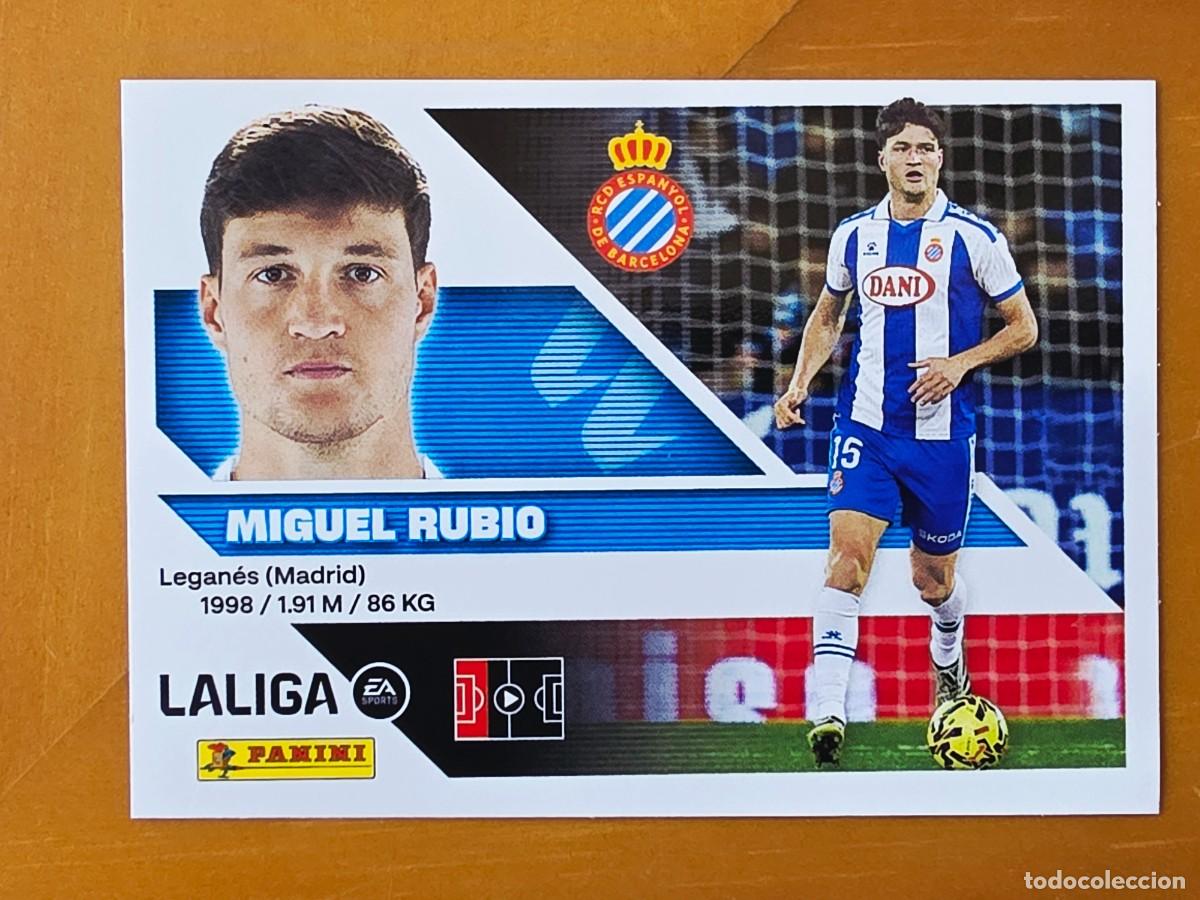 Cromos de f&uacute;tbol: 9 Miguel Rubio, RCD Espanyol, Panini Ediciones Liga Este 2026 2027 26 27 sin pegar