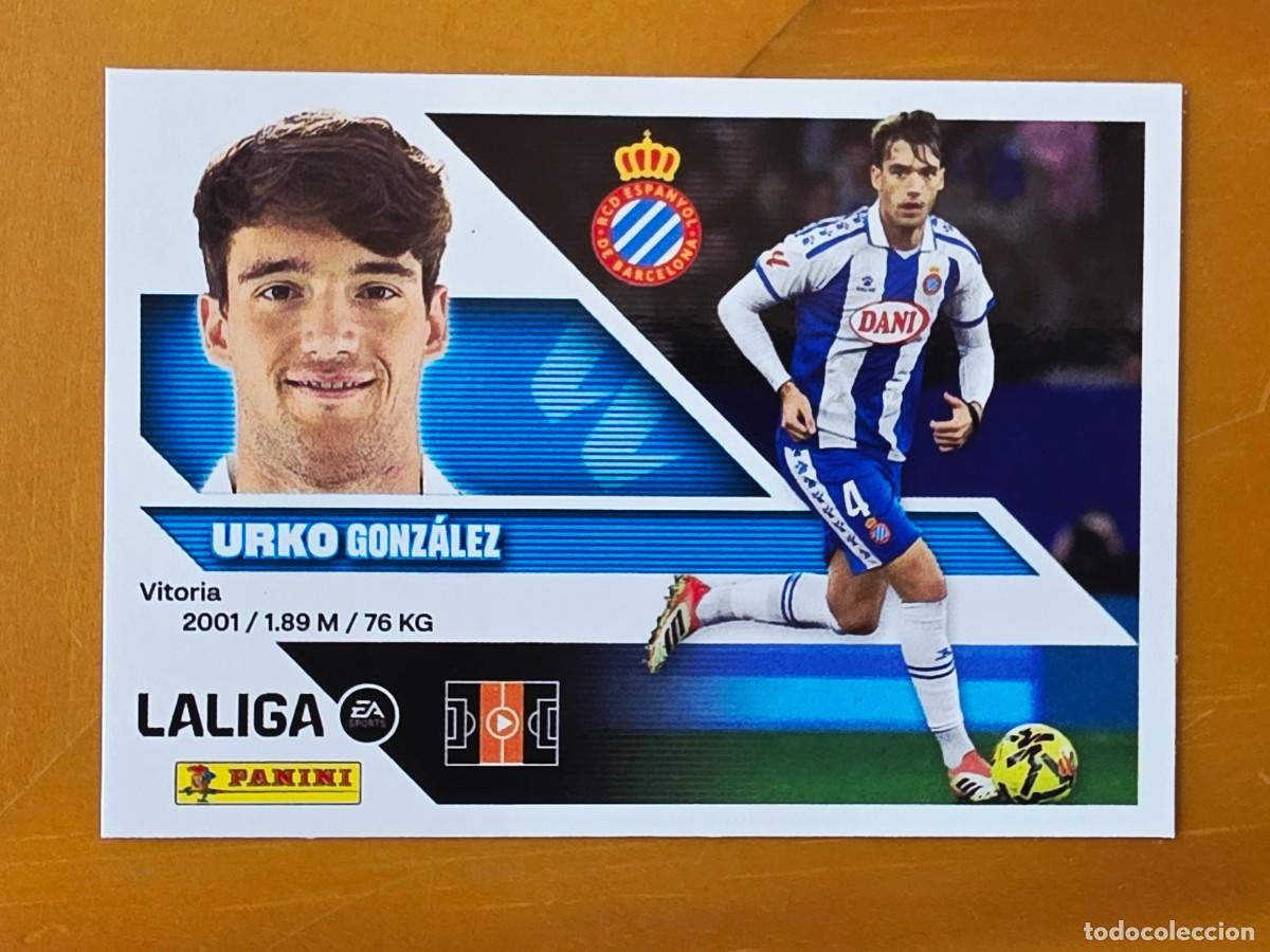 Cromos de f&uacute;tbol: 12 Urko Gonz&aacute;lez, RCD Espanyol, Panini Ediciones Liga Este 2026 2027 26 27 sin pegar
