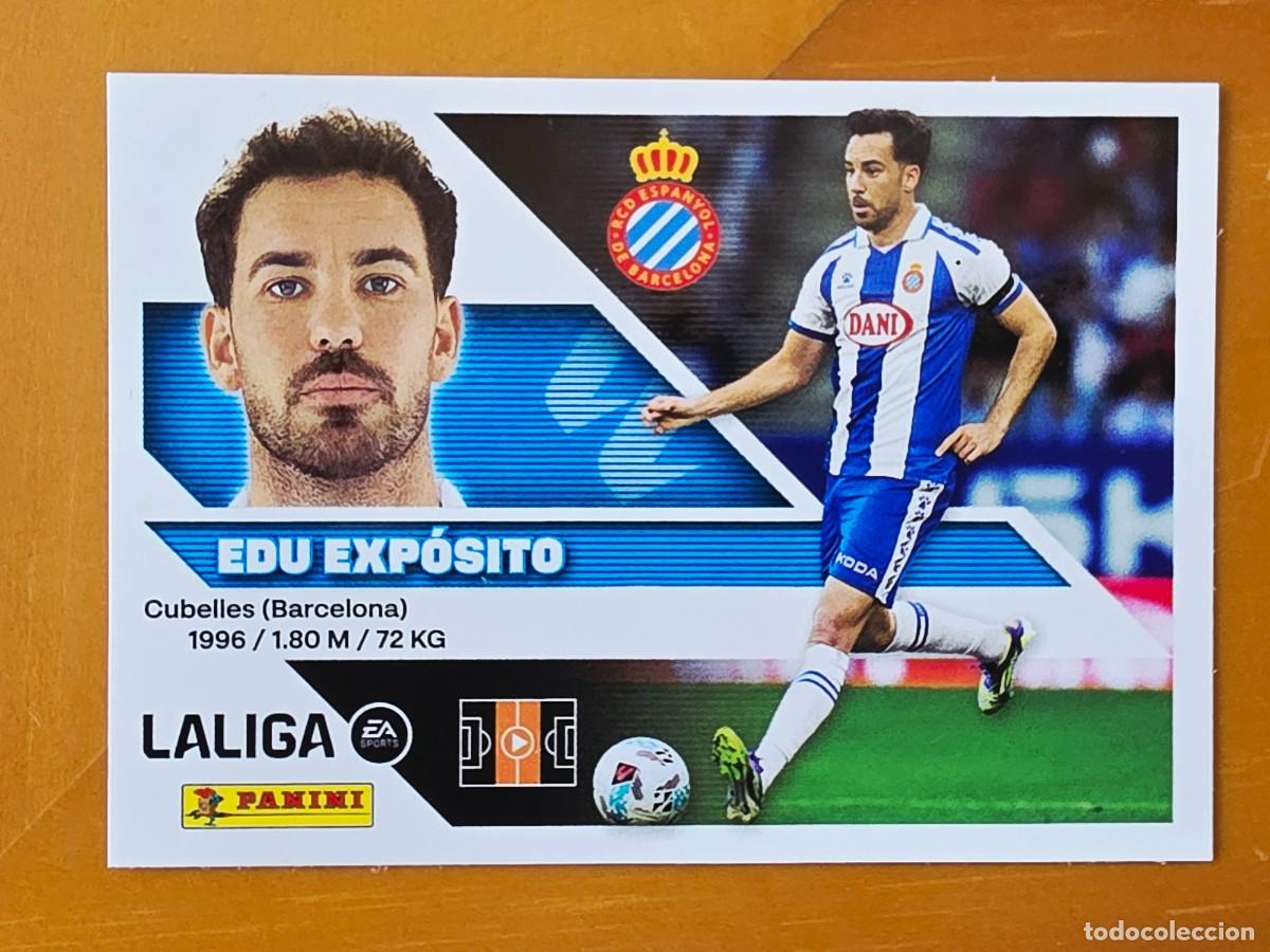 Cromos de f&uacute;tbol: 13 Edu Exp&oacute;sito, RCD Espanyol, Panini Ediciones Liga Este 2026 2027 26 27 sin pegar