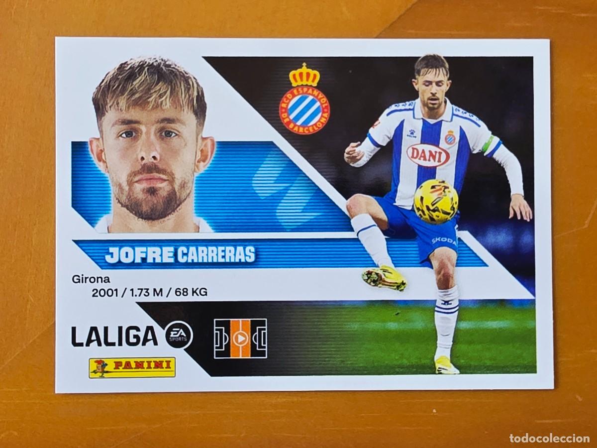 Cromos de f&uacute;tbol: 14 Jofre Carreras, RCD Espanyol, Panini Ediciones Liga Este 2026 2027 26 27 sin pegar