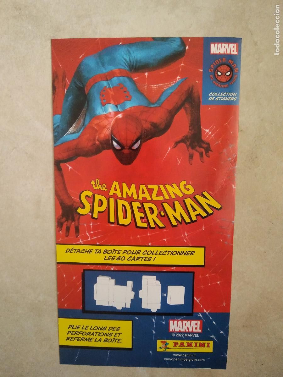 Fu&szlig;ball-Sticker: CARTON PUBLICIDAD PANINI SPIDER-MAN SPIDERMAN