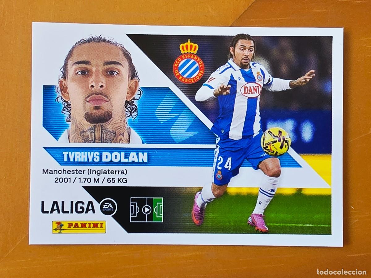 Fu&szlig;ball-Sticker: 16 Tyrhys Dolan, RCD Espanyol, Panini Ediciones Liga Este 2026 2027 26 27 sin pegar