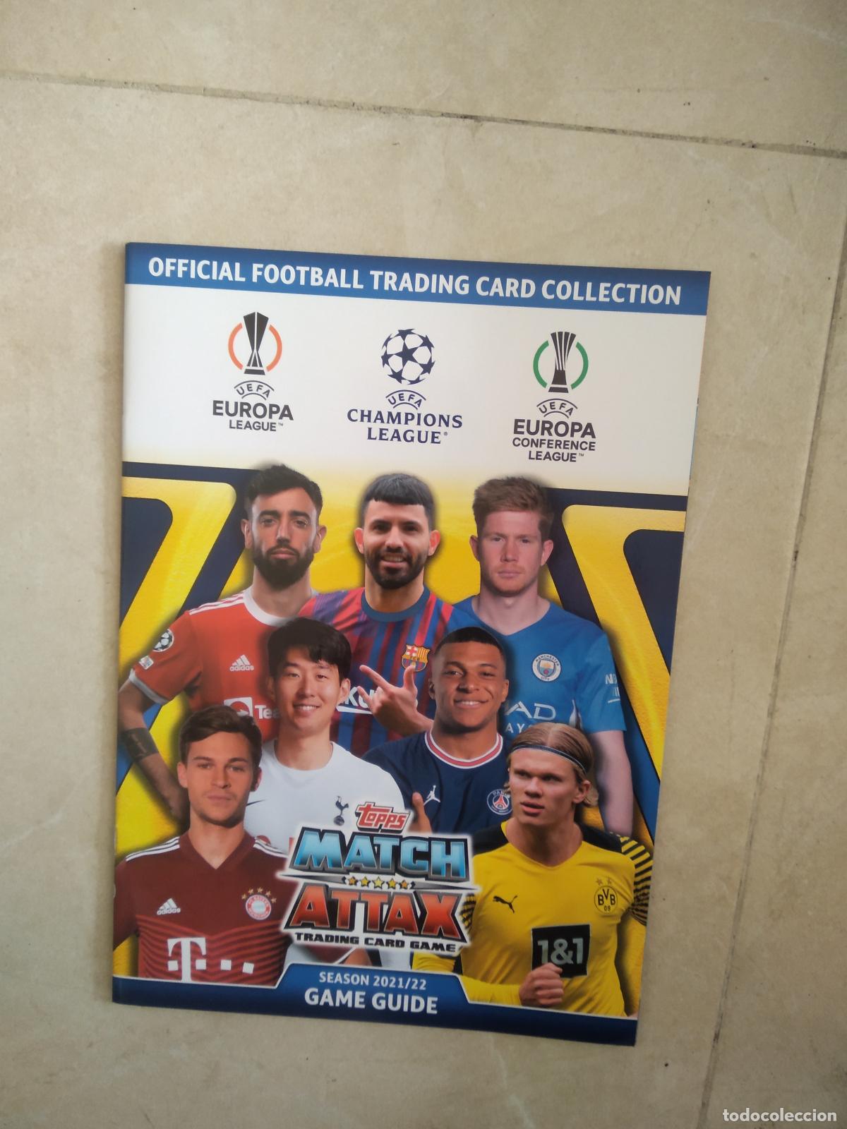 Fu&szlig;ball-Sticker: GUIA JUEGO CROMO FUTBOL TOPPS 21-22 MATCH ATTAX 2021-2022 AGUERO MBAPPE HAALAND DE BRUYNE KIMMICH
