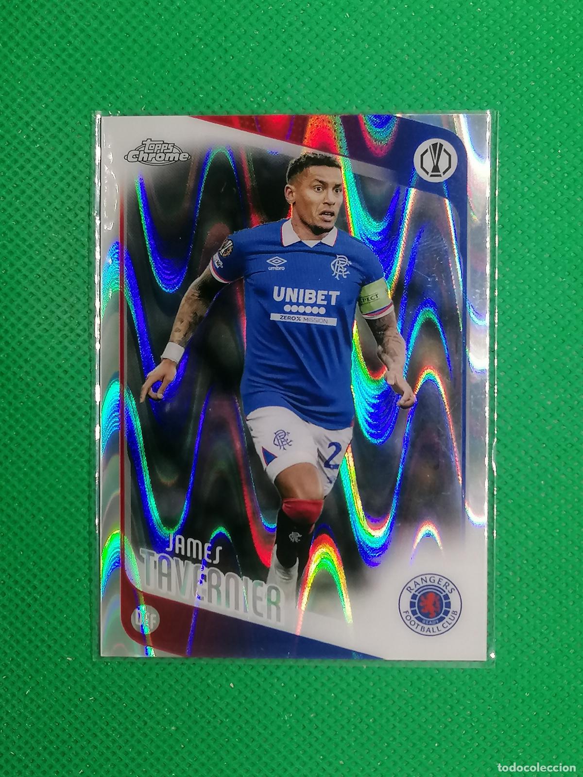 Cromos de Futebol: 188 JAMES TAVERNIER RANGERS RAYWAVE ⚽ TOPPS CHROME UCC 25 26 2025 2026 ⚽