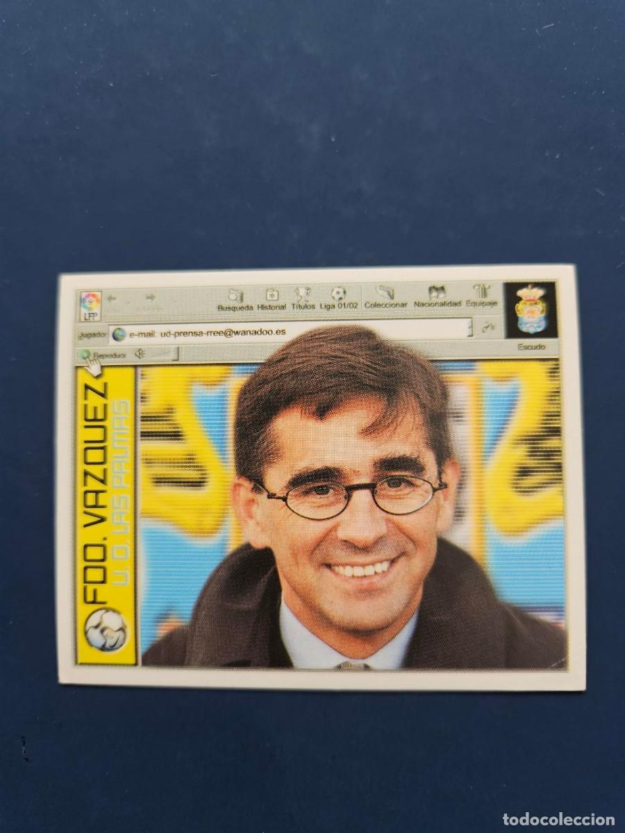 Cromos de Futebol: FERNANDO VAZQUEZ LAS PALMAS LIGA ESTE 01 02 2001 2002 SIN PEGAR NUNCA PEGADO