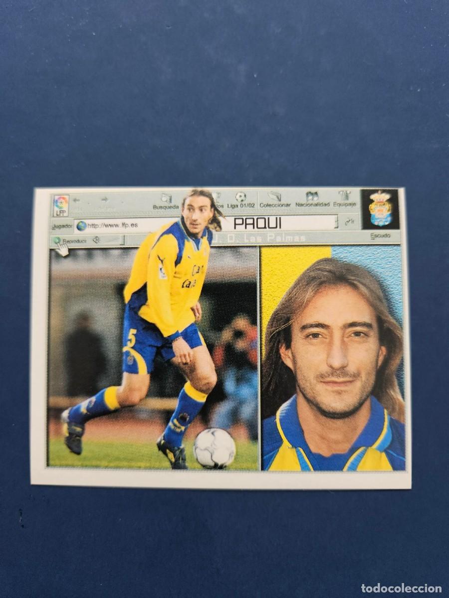 Cromos de Futebol: PAQUI LAS PALMAS LIGA ESTE 01 02 2001 2002 SIN PEGAR NUNCA PEGADO