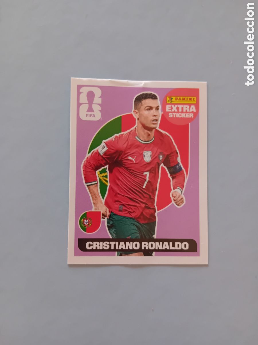 Fu&szlig;ball-Sticker: CRISTIANO RONALDO EXTRA STICKER PURPLE BASE PORTUGAL MUNDIAL WORLD CUP 2026 26 PANINI