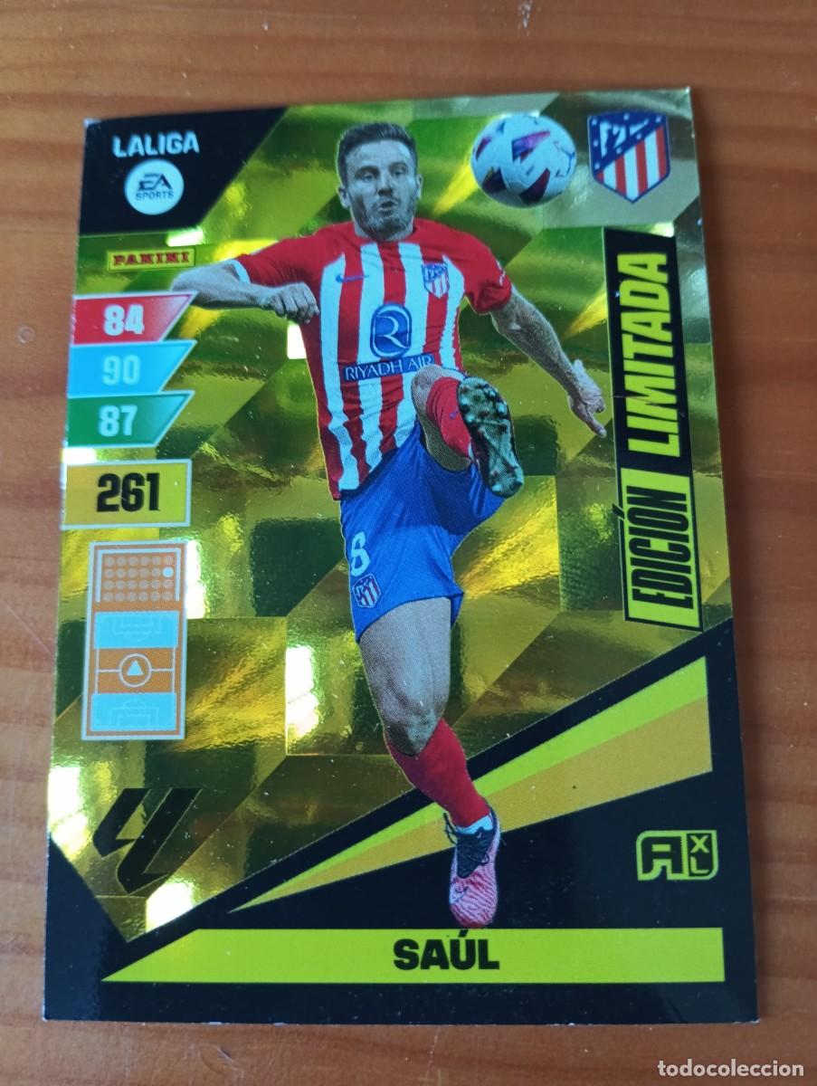 Cromos de f&uacute;tbol: L1 SAUL ATLETICO DE MADRID EDICION LIMITADA ADRENALYN XL LIGA 2023/2024 23 24 PANINI