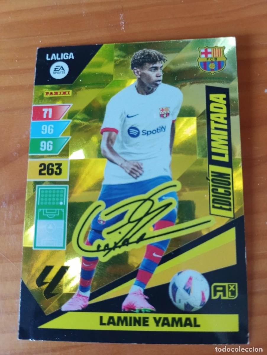 Cromos de f&uacute;tbol: Lamine Yamal PSA 9 Edicion Limitada Firma Adrenalyn 23 24 Rookie 2023 2024