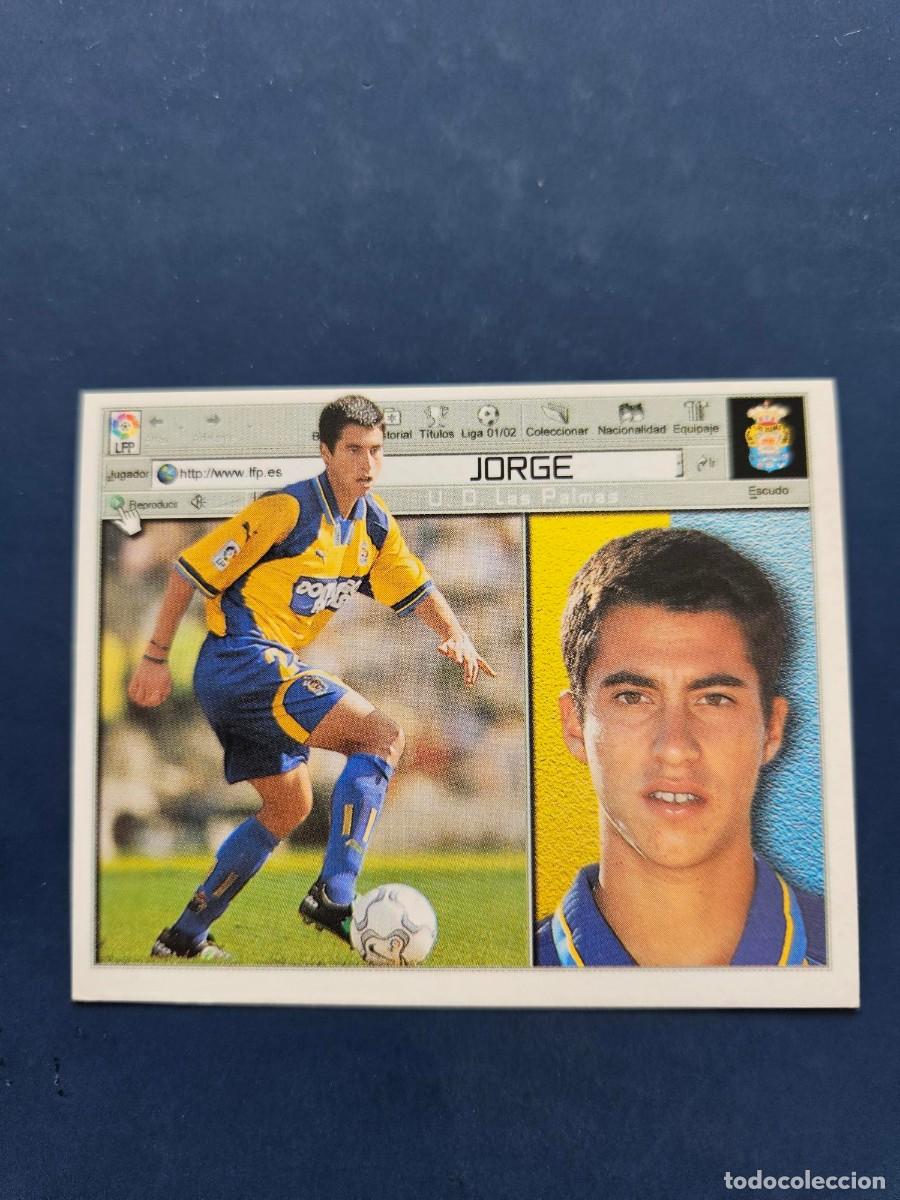 Cromos de f&uacute;tbol: JORGE LAS PALMAS LIGA ESTE 01 02 2001 2002 SIN PEGAR NUNCA PEGADO
