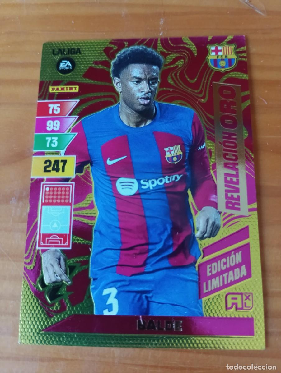 Cromos de f&uacute;tbol: BALDE Revelaci&oacute;n Oro Edici&oacute;n Limitada Adrenalyn XL 2023-24