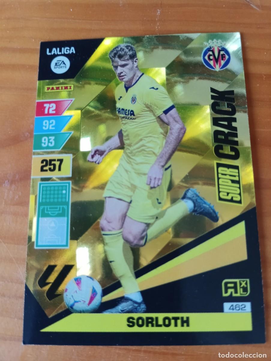 Cromos de f&uacute;tbol: FICHA N&ordm; 462 SORLOTH ADRENALYN 23 24 PANINI 2023 -24 CROMO SUPER CRACK