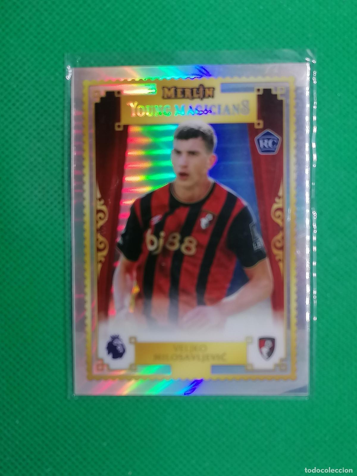 Cromos de f&uacute;tbol: YM-1 VELJKO MILOSAVJEVIC AFC ROOKIE YOUNG MAGICIANS ⚽ TOPPS MERLIN CHROME PREMIER 25 26 2025 2026 ⚽
