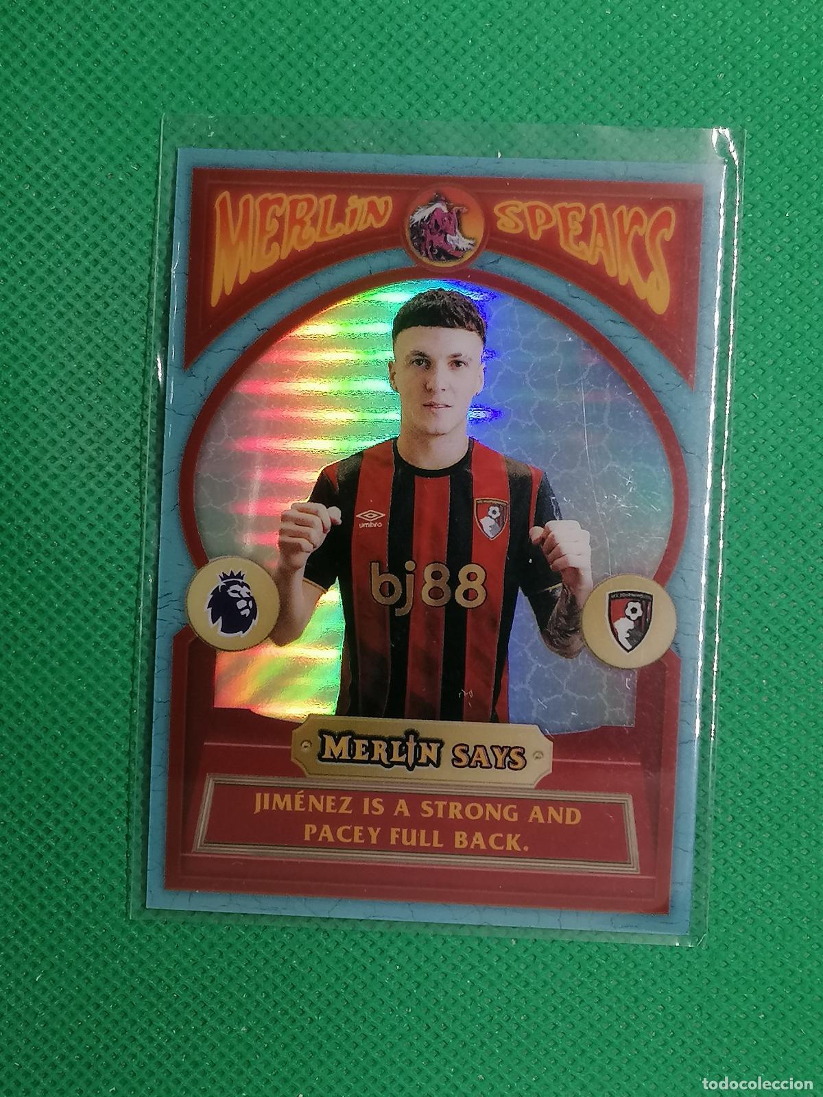 Cromos de f&uacute;tbol: MS-2 ALEX JIMENEZ AFC BOURNEMOUTH MERLIN SPEAKS ⚽ TOPPS MERLIN CHROME PREMIER 25 26 2025 2026 ⚽