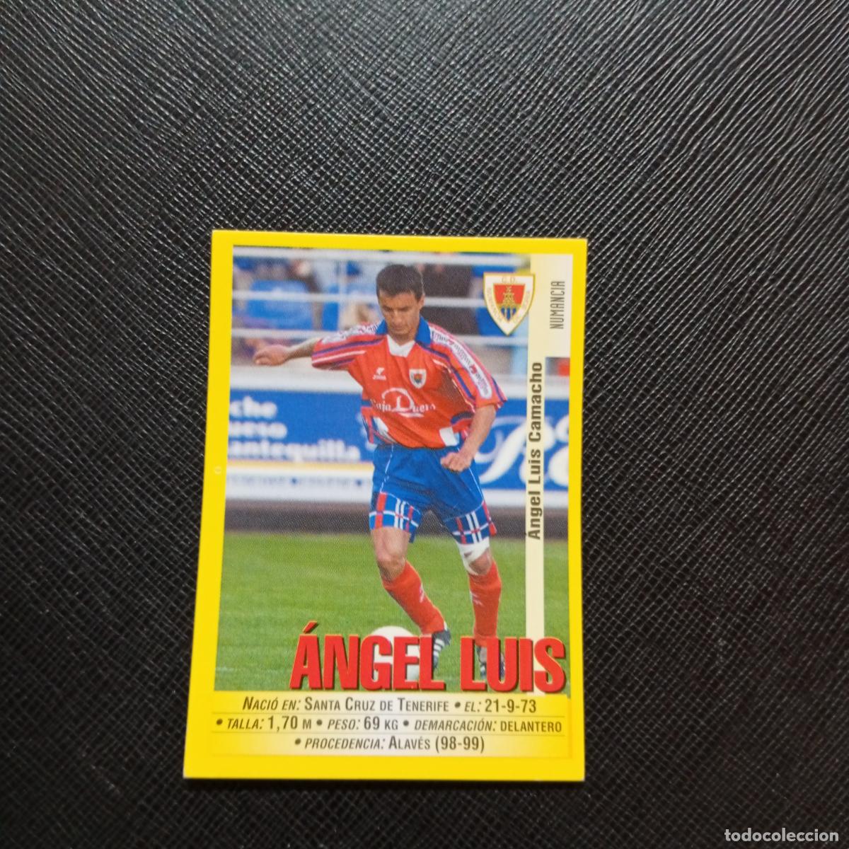 Football Stickers: 338 ANGEL LUIS NUMANCIA PANINI 1999 2000 CROMO FUTBOL 99 00 - SIN PEGAR - A75 PG363