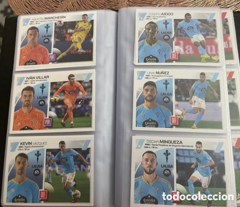 Cromos de f&uacute;tbol: CELTA DE VIGO LIGA ESTE 2023 2024 23 24 LOTE SET EQUIPO COMPLETO