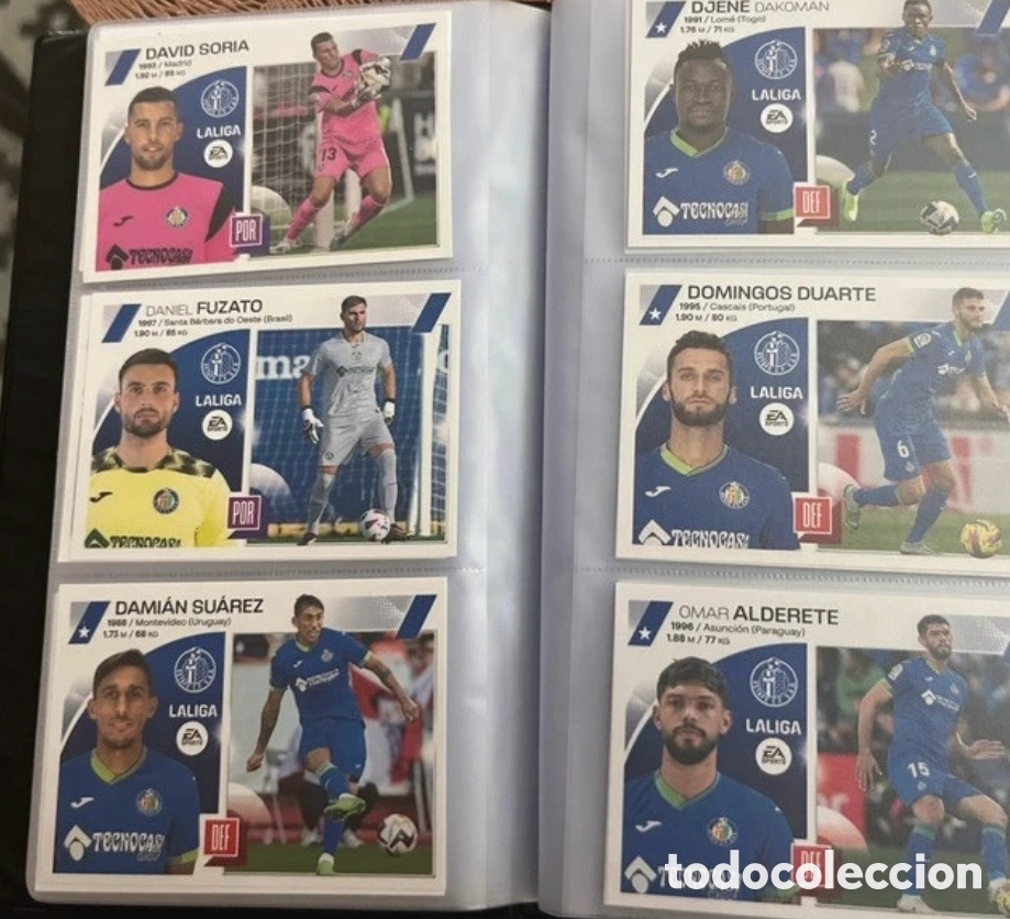 Cromos de f&uacute;tbol: GETAFE LIGA ESTE 2023 2024 23 24 LOTE SET EQUIPO COMPLETO