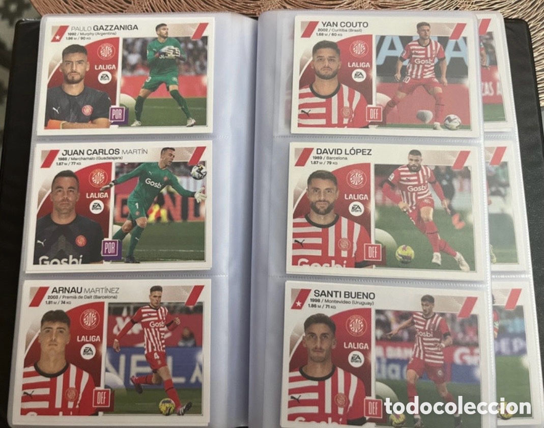 Cromos de f&uacute;tbol: GIRONA LIGA ESTE 2023 2024 23 24 LOTE SET EQUIPO COMPLETO