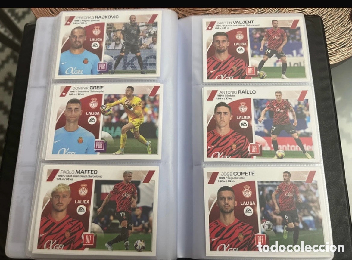 Cromos de f&uacute;tbol: MALLORCA LIGA ESTE 2023 2024 23 24 LOTE SET EQUIPO COMPLETO