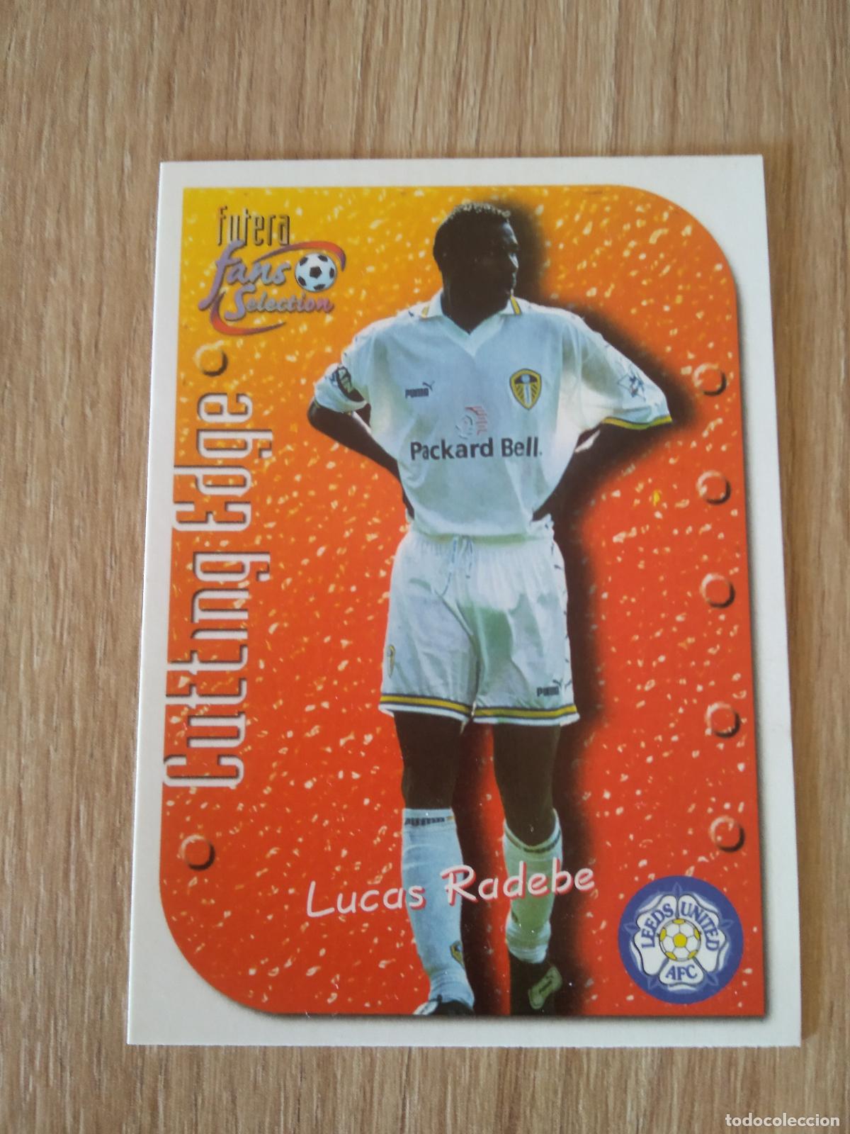 Figurine di Calcio: 1 LUCAS RADEBE CROMO FUTBOL Futera Leeds United Fans' Selection 1999