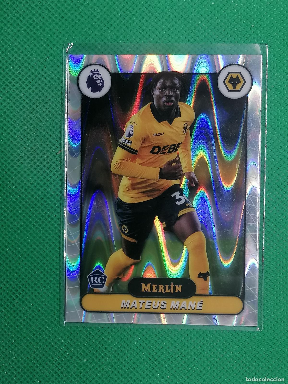 Fu&szlig;ball-Sticker: 200 MATEUS MANE WOLVERHAMPTON ROOKIE RAYWAVE ⚽ TOPPS MERLIN CHROME PREMIER 25 26 2025 2026 ⚽