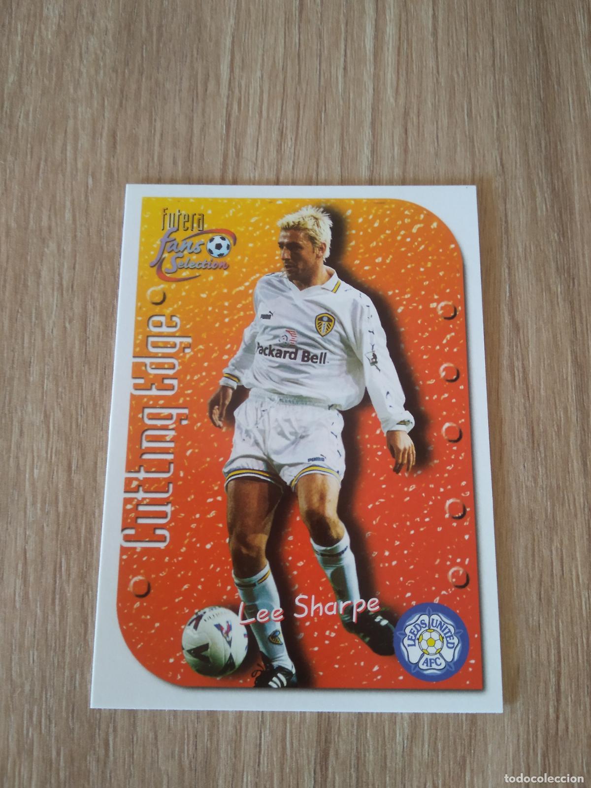 Fu&szlig;ball-Sticker: 7 LEE SHARPE CROMO FUTBOL Futera Leeds United Fans' Selection 1999