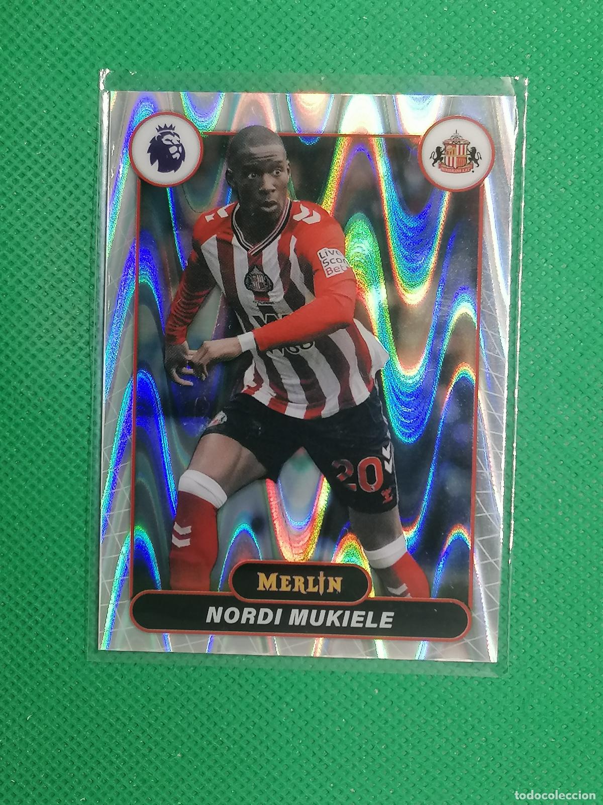 Cromos de f&uacute;tbol: 168 NORDI MUKIELE SUNDERLAND RAYWAVE ⚽ TOPPS MERLIN CHROME PREMIER 25 26 2025 2026 ⚽