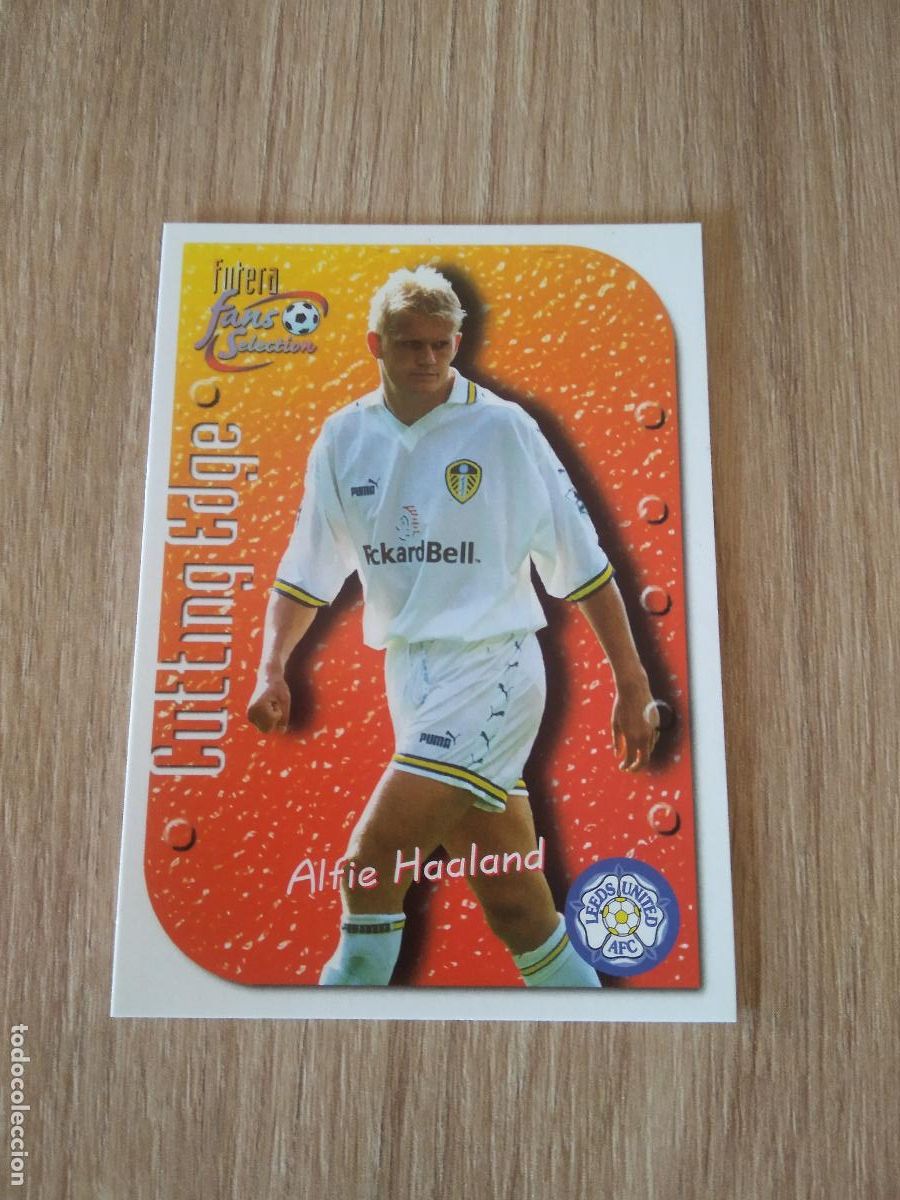 Cromos de f&uacute;tbol: 9 ALFIE HAALAND CROMO FUTBOL Futera Leeds United Fans' Selection 1999