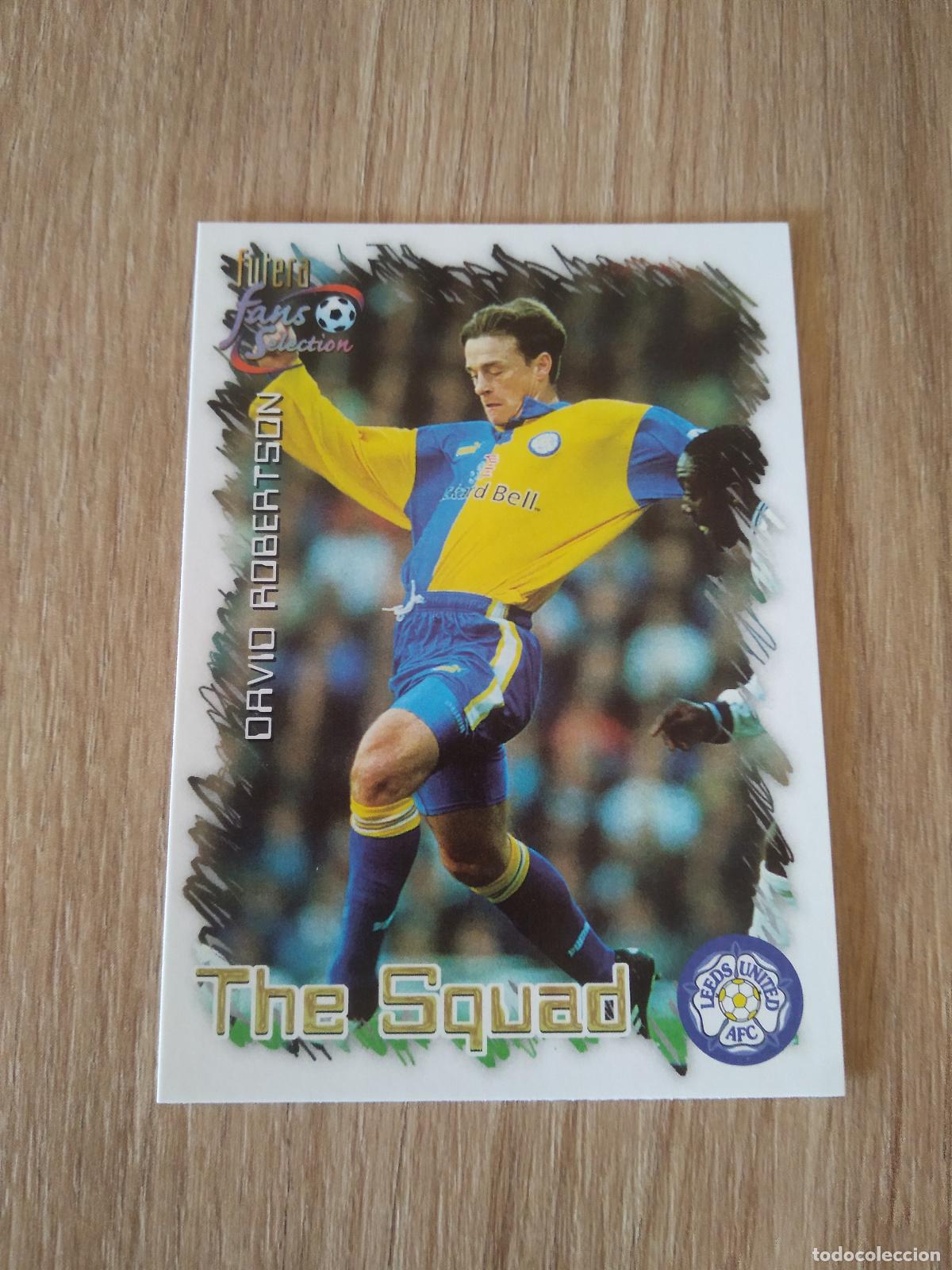Cromos de f&uacute;tbol: 16 DAVID ROBERTSON CROMO FUTBOL Futera Leeds United Fans' Selection 1999
