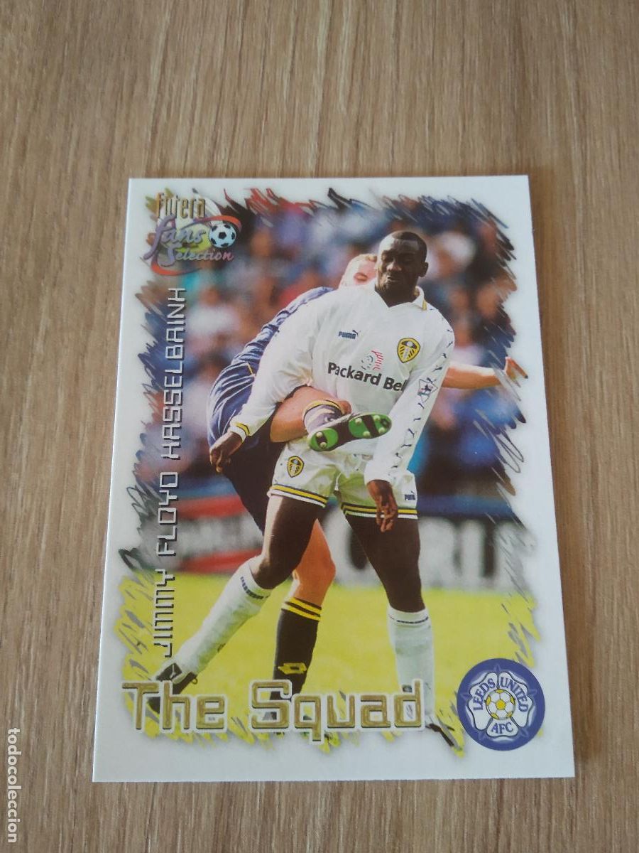 Cromos de f&uacute;tbol: 23 JIMMY FLOYD HASSELBAINK CROMO FUTBOL Futera Leeds United Fans' Selection 1999