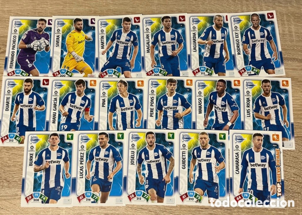 Cromos de f&uacute;tbol: ALAV&Eacute;S ADRENALYN 2019 2020 19 20 LOTE SET