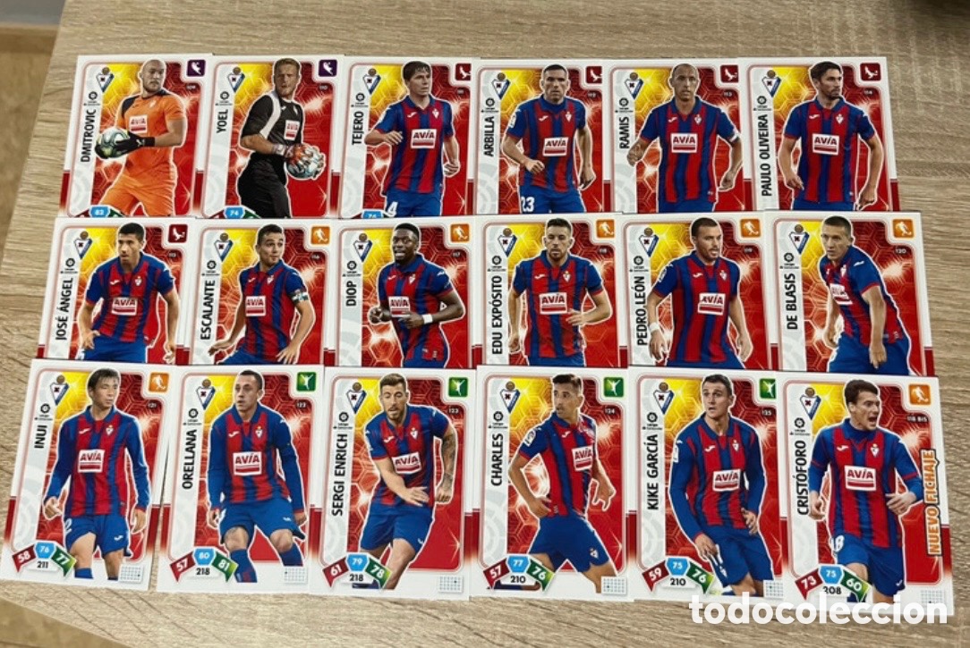 Football Stickers: EIBAR ADRENALYN 2019 2020 19 20 LOTE SET