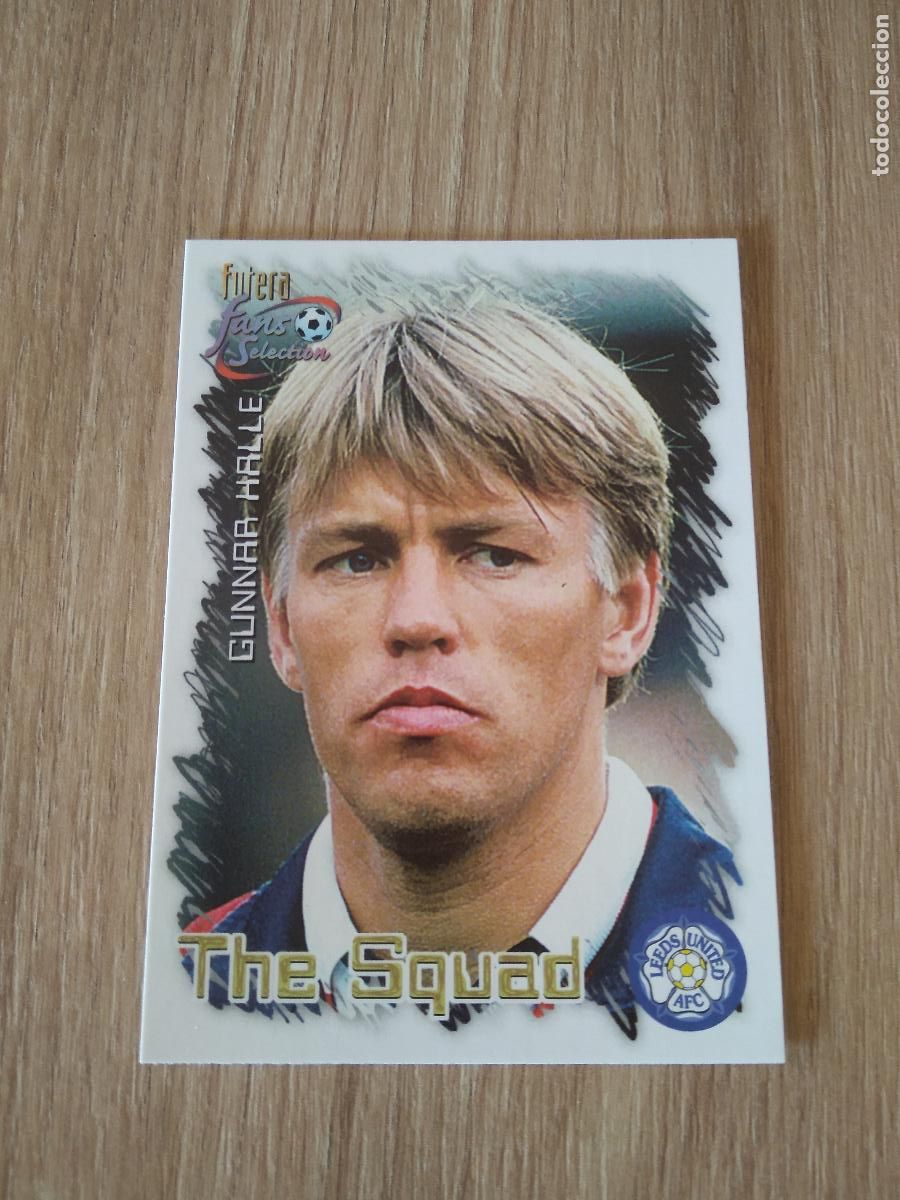Football Stickers: 27 GUNNAR HALLE CROMO FUTBOL Futera Leeds United Fans' Selection 1999