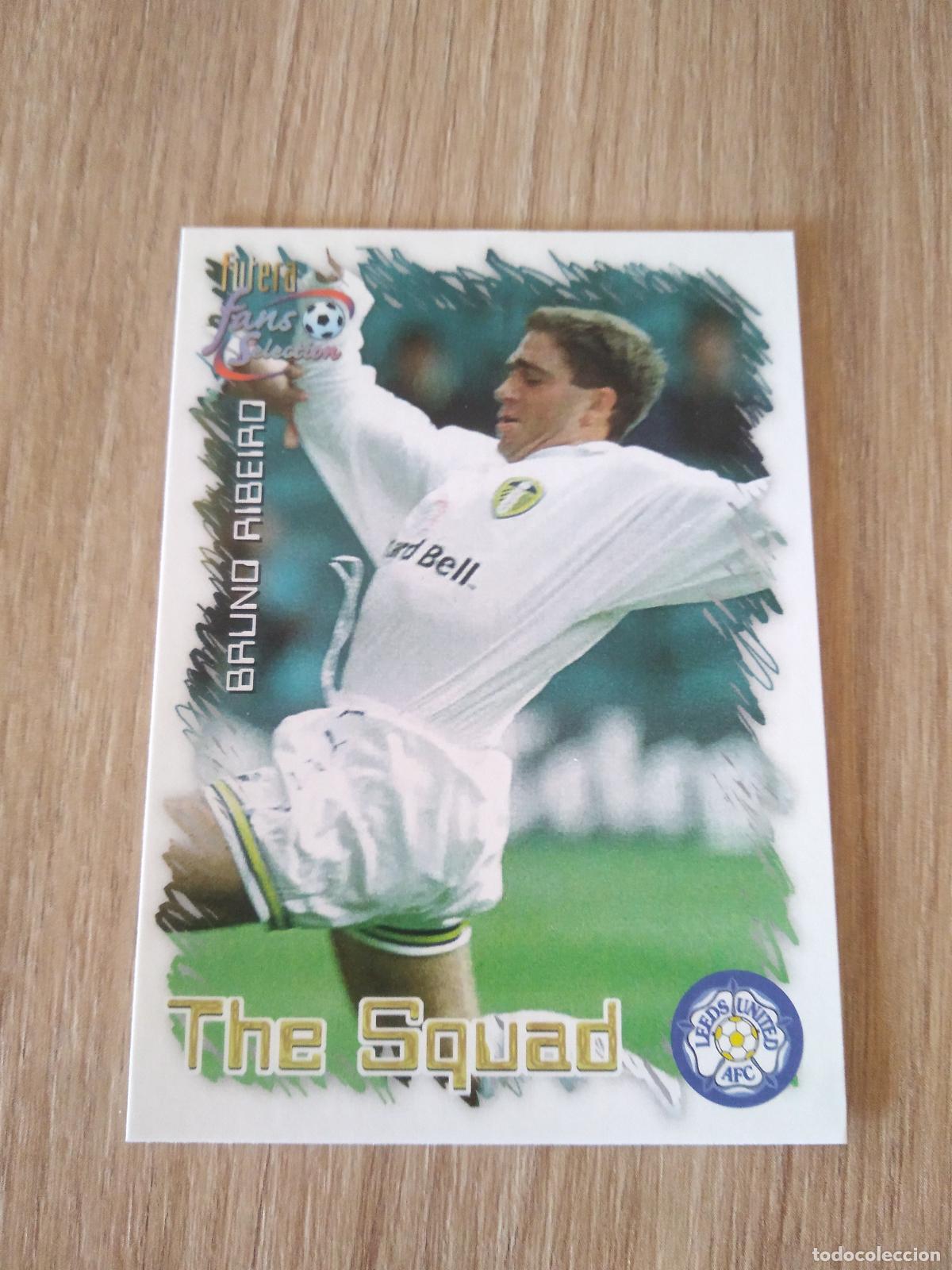 Football Stickers: 28 BRUNO RIBEIRO CROMO FUTBOL Futera Leeds United Fans' Selection 1999